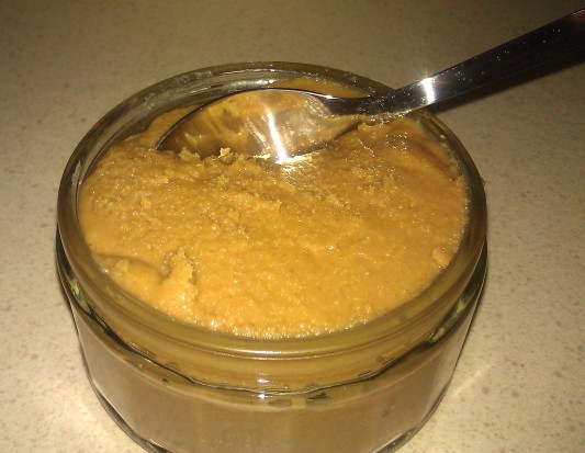 Ramekin of peanut butter Ramekin of peanut butter